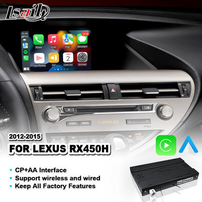 Lsailt OEM Integration CarPlay อินเทอร์เฟซสำหรับ Lexus RX450H RX350 RX270 RX F กีฬาเมาส์ 2012-2015