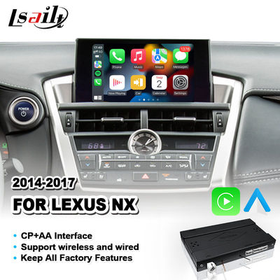อินเตอร์เฟส Android Auto Carplay แบบไร้สายสำหรับ Lexus NX300H NX200T NX 300h 2014-2017
