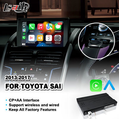 CP AA แอนดรอยด์ อินเตอร์เฟซการเล่นรถอัตโนมัติไร้สายสําหรับ Toyata SAI G S AZK10 2013-2017