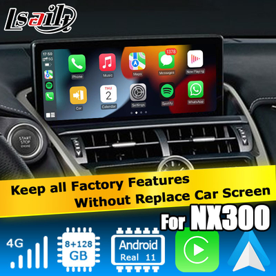 แคลคอมเบส แอนดรอยด์ 11 8+128GB Lexus NX300 NX300h NX200t แอนดรอยด์ คาร์เพลย์ อินเตอร์เฟซวีดีโอ