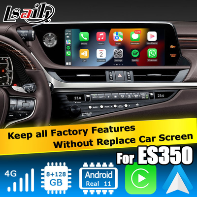Lexus ES300h ES350 ES250 ES200 อินเทอร์เฟซวิดีโอ Android 13 carplay android auto