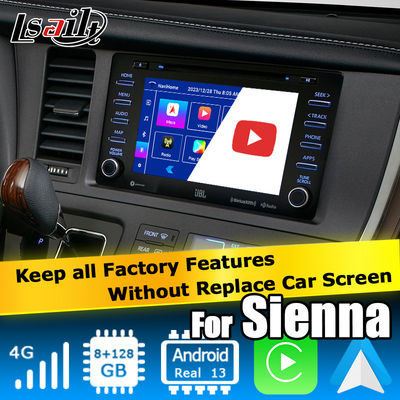 แอนดรอยด์ 13 Carplay อินเตอร์เฟซวีดีโอแอนดรอยด์ ออโต้บ๊อกซ์ สําหรับโตโยต้า ซีเน่